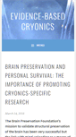 Mobile Screenshot of evidencebasedcryonics.org